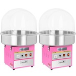 2x Professionele Horeca Suikerspinmachine | Incl. Spatscherm Cover | Ø